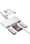 HASTHIP ®   قارئ بطاقات SD 5 في 1 لأجهزة iPhone و iPad، محول بطاقات ذاكرة USB C و USB A مع دعم SD و Micro SD و C