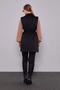 Accessory Detail Belted Lined Vest 710031 Black - 3
