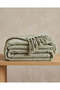Green Chenille Throw With Lurex - 2