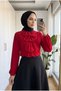 Women's Special Design Layered Ruffle Detailed Elegant Women's Blouse Shirt - 2