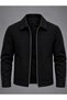 New Now Men's Black Viral Zr Model Cashmere Coat