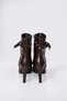 Gia - Bitter Brown Pointed Toe Belt Detailed Thin Heeled Women's Boots - 4