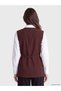 Two Mt Shop Quality Lcw Modest Burgundy Polyviscon Plain Women's Classic Vest - 4
