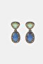 Azure blue women's earrings - 2