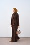 Women's Collared Gathered Waist Tie-Up Suit Brown - 2