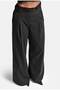 Women's Anthracite W6-1 Palazzo Fit Stone and Lace Detailed Design Trousers - 2