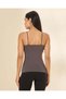 Women Charcoal Plain Strappy Vest - 3