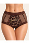 5-Piece Women's Leopard Patterned Tulle Detailed Panties Set, with Cotton Inner Lining - 7