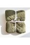 Welsoft Fine Striped Tv Blanket, Green (Single) - 7