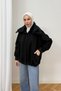 Suede Fur Coat 12-70212 - 5