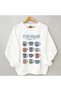 Gilmore Girls Stars Hollow Printed Cotton 3 Thread Threaded Crew Neck Oversize Sweatshirt