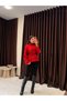 Women's Stand Collar Trench Coat Jacket with Belt and Buttons - 5