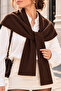Soft Textured Knitted Women's Scarf – Square Shape Shoulder Shawl - 4