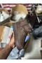 Women's Black Suede Winter Boots with Fur Inside and High Thick Platform Sole - 4