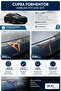Cupra Formentor Decorated Case Compatible Emblem Sticker Set |   Mat Carbon Black