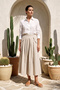 Pocket Detailed Lined Skirt 420215 Gray - 4