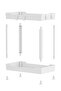2-Tier Bathroom Organizer White, under Counter Organizer, Makeup Cosmetic Organizer - 4