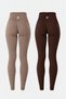 2-Pack Briza Seamless Scrunch High Waist Sports Leggings - 2