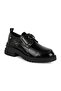 Women's Shoes 26K-3280 Brown Patent Leather Snake Patterned Metal Buckle Thick Sole Comfortable Daily Wear