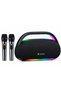 Smartbarry M93 Portable Bluetooth Speaker with 2 Wireless Microphones & RGB Lights - 2