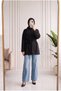 Belkıs Skirt and Sleeve Cuff Tunic-Mf1935 Black