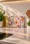 Glass Cutting Board Colorful Flower Kitchen Themed - Glass Cutting Board |   20cm X 30cm