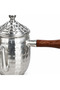 Aluminum Coffee Pot with Wooden Handle Silver - 550ml - 2