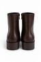 Women's Casual Modern Flat Stylish Short Heeled Brown Rustic Boots & Booties - 3