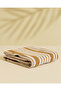 Beige Striped Bath Towel 70x140cm