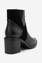 Jessica Black Skin Suede Genuine Leather Women's Thick Heeled Boots - 7
