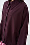 Women's Shirt Collar Button Detail Jacket Suit Plum - 6