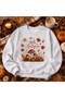 Hello Autumn Printed Cotton 3 Thread Threaded Crew Neck Oversize Sweatshirt