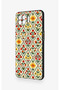 Oppo Reno 4 Lite Compatible Tile Tulip Patterned Silicone Case - 4