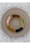 💎   Premium Shiny and Stylish Multi-Colored Gold Color Detailed Flexible Women's Acrylic Bijoux Bracelet (20 cm) - 3