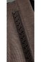 Women's Plus Size Stone Embellished Seasonal Mother Mink Cardigan - 75 cm Wide Four-Button Double Pocket Classic Flowy Tok Fabric Short Cardigan - 5