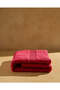 Fuchsia Soft Cotton Hand Towel With Viscose Border - 2