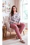 Big Size 100% Cotton Long Sleeve Women's Pajamas Set - 2