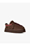 Women's Suede Outer Surface with Wool Inside, Ankle Embroidery Patterned Platform Eva Sole Dark Brown Boots & Booties - 4