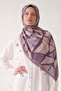 Mosaic Pattern Olera Shawl Lilac - 2