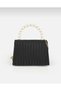 Women's Hand and Shoulder Bag with Thin Handle, Chain Strap and Lock Cover - 3