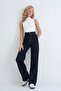 Women's Navy Blue Cimalı Washed Jean Trousers Alc-X15906