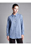 Two Mt Shop Quality Lcw Studio Blue Striped Women's Shirt Tunic