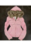 Pink Fur Detailed Vintage Premium Cardigan - 2