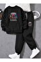 Busekids Unisex Usa Printed Crew Neck Sweatshirt Set