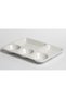 Melamine Rectangle Divided Plate 13x11 Inch | Rectangular Divided Serving Plate for Nuts, Desserts, - 2