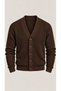 Men's V-Neck Buttoned Medium Slim Top Jacket - 3