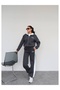 Double Color Hooded Tracksuit Set