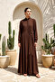 Lined Inside, Accessory Detail, Zippered Front, Ferace Jacket 520736 Bitter Brown - 4