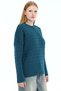 Petrol Women's 100% Cotton Hair Knit Patterned Crew Neck Oversize Knitwear Sweater Trist-6169 - 3