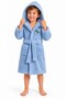 Children's Bathrobe Hooded Embroidered Cotton Soft Textured - 2
